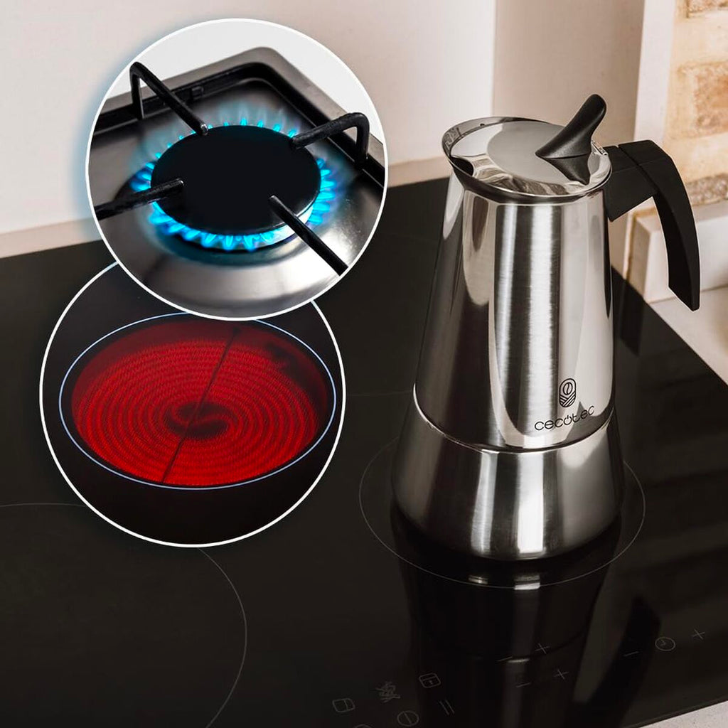 Cecotec Italian Coffee Maker Piccolina 600 Bronze 10 cups stainless steel durable