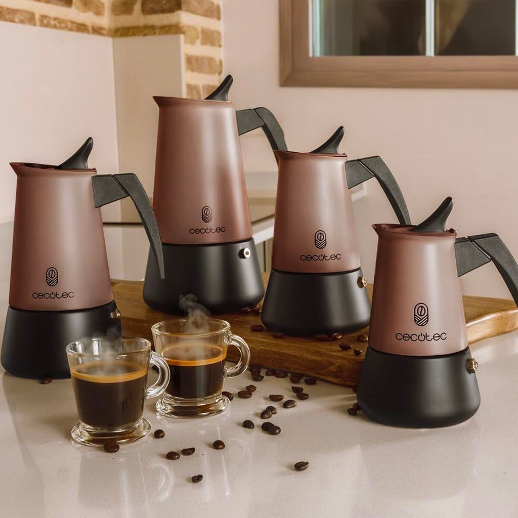 Cecotec Italian Coffee Maker Piccolina 600 Bronze 10 cups stainless steel durable