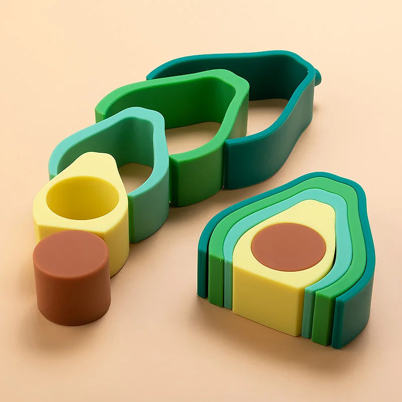 Silicone Stacking Toys Fruit-3