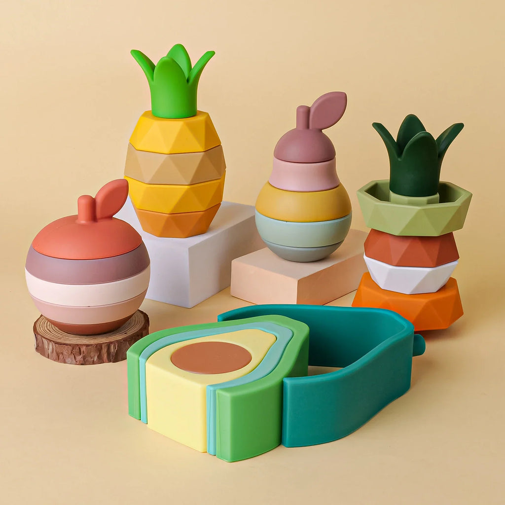 Silicone Stacking Toys Fruit-0