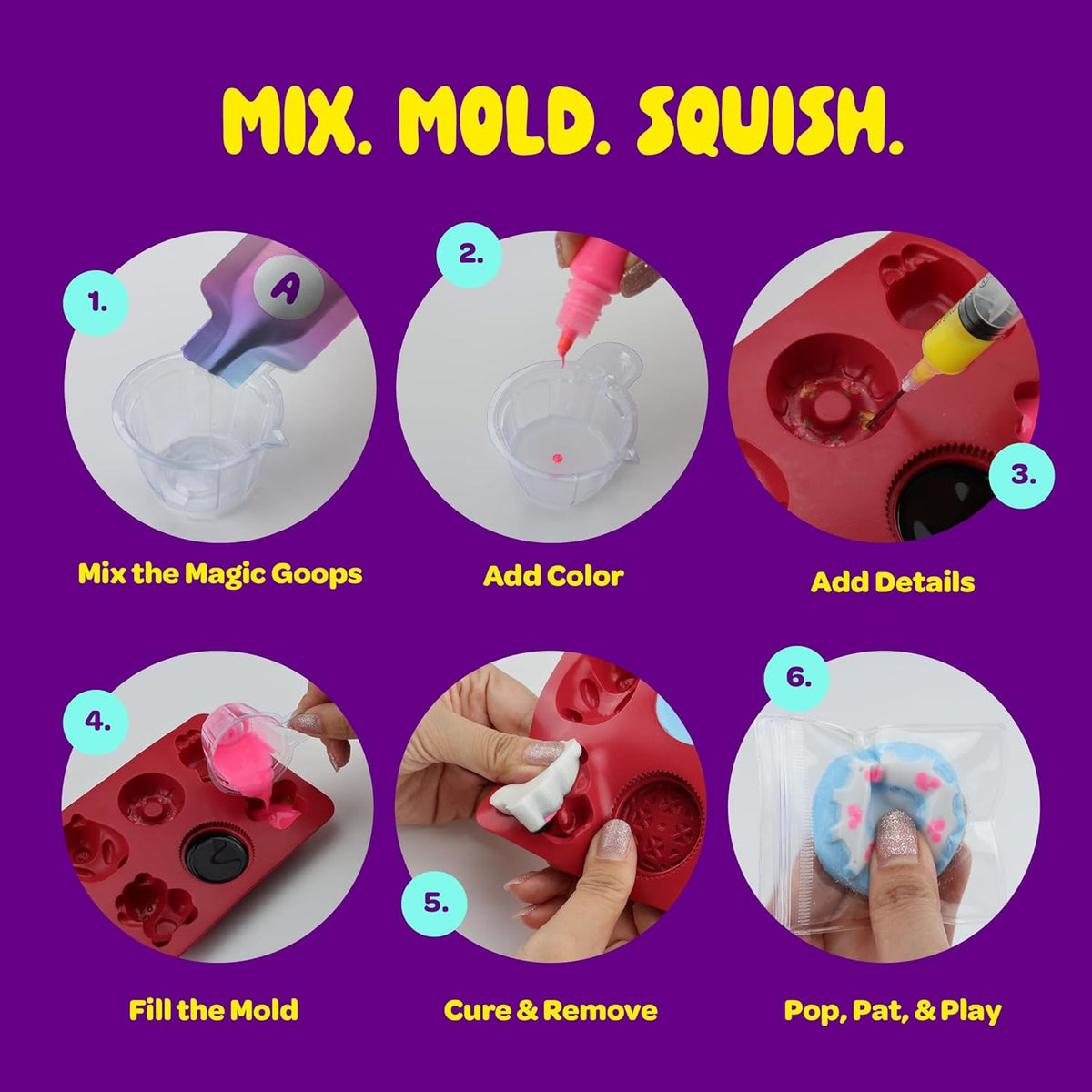 DIY Squishy Making Kit for Kids Ages 8+ Create, Squeeze & Play