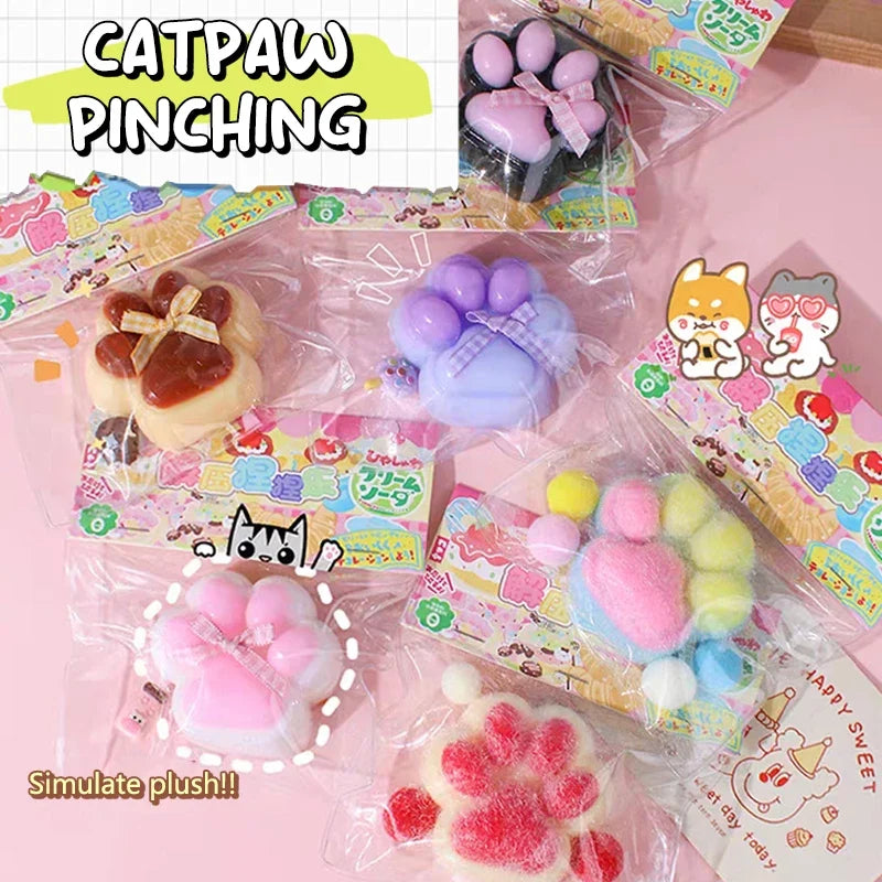 Cat Paw Mochi Squishy Fidget Toy Plush-1