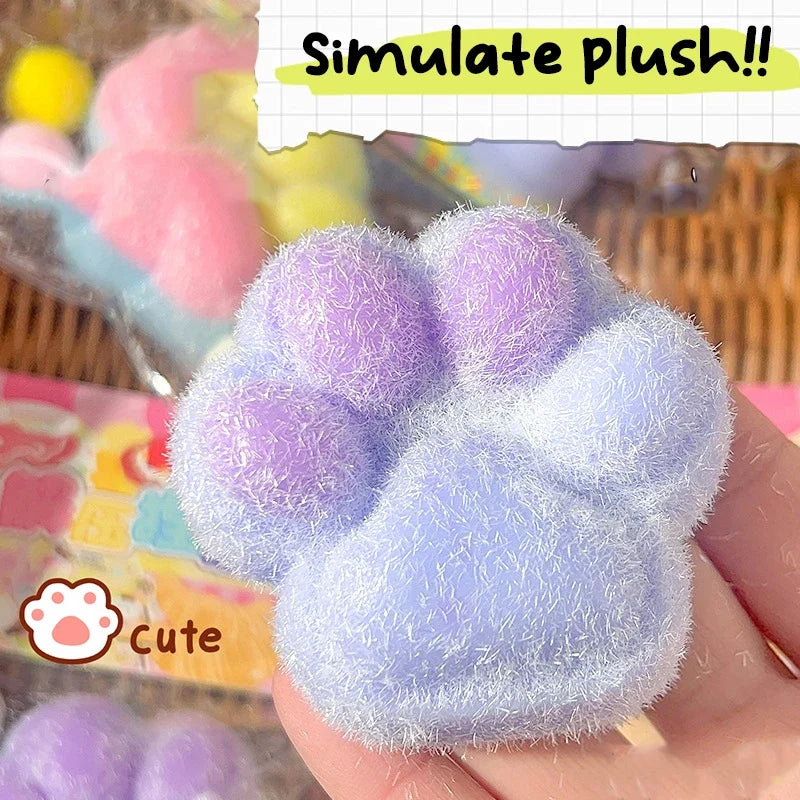 Cat Paw Mochi Squishy Fidget Toy Plush-2