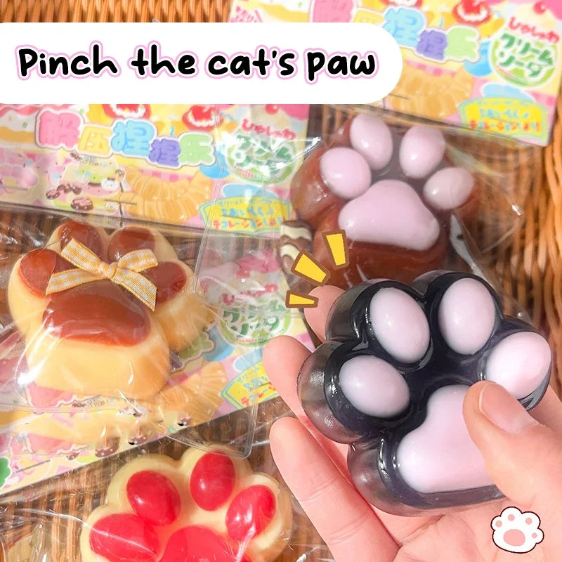 Cat Paw Mochi Squishy Fidget Toy Plush-3