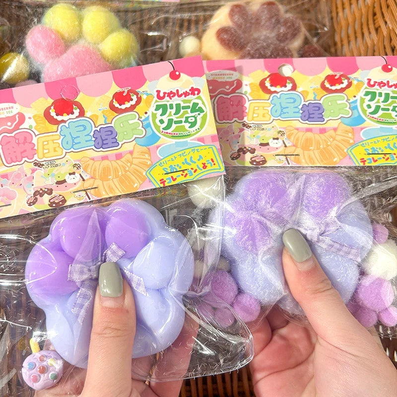 Cat Paw Mochi Squishy Fidget Toy Plush-4
