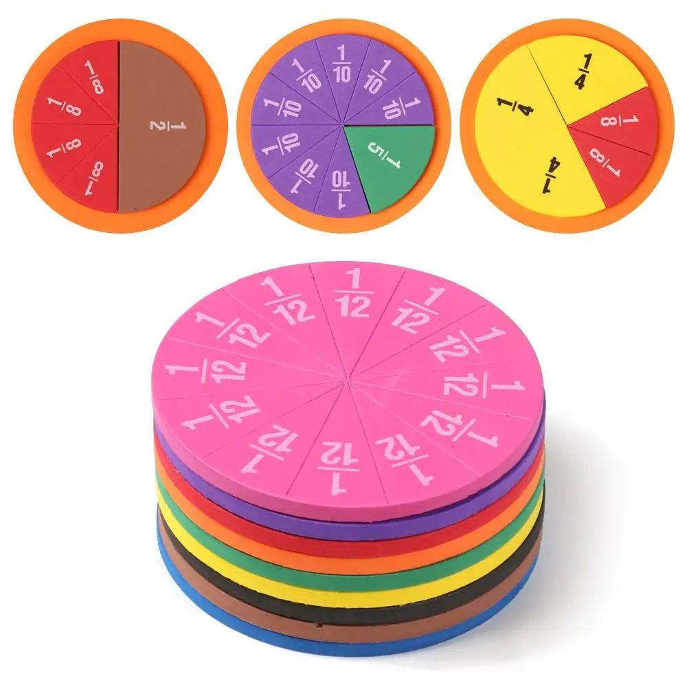 Colorful EVA Fraction Learning Set-0
