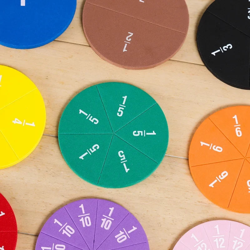 Colorful EVA Fraction Learning Set-1