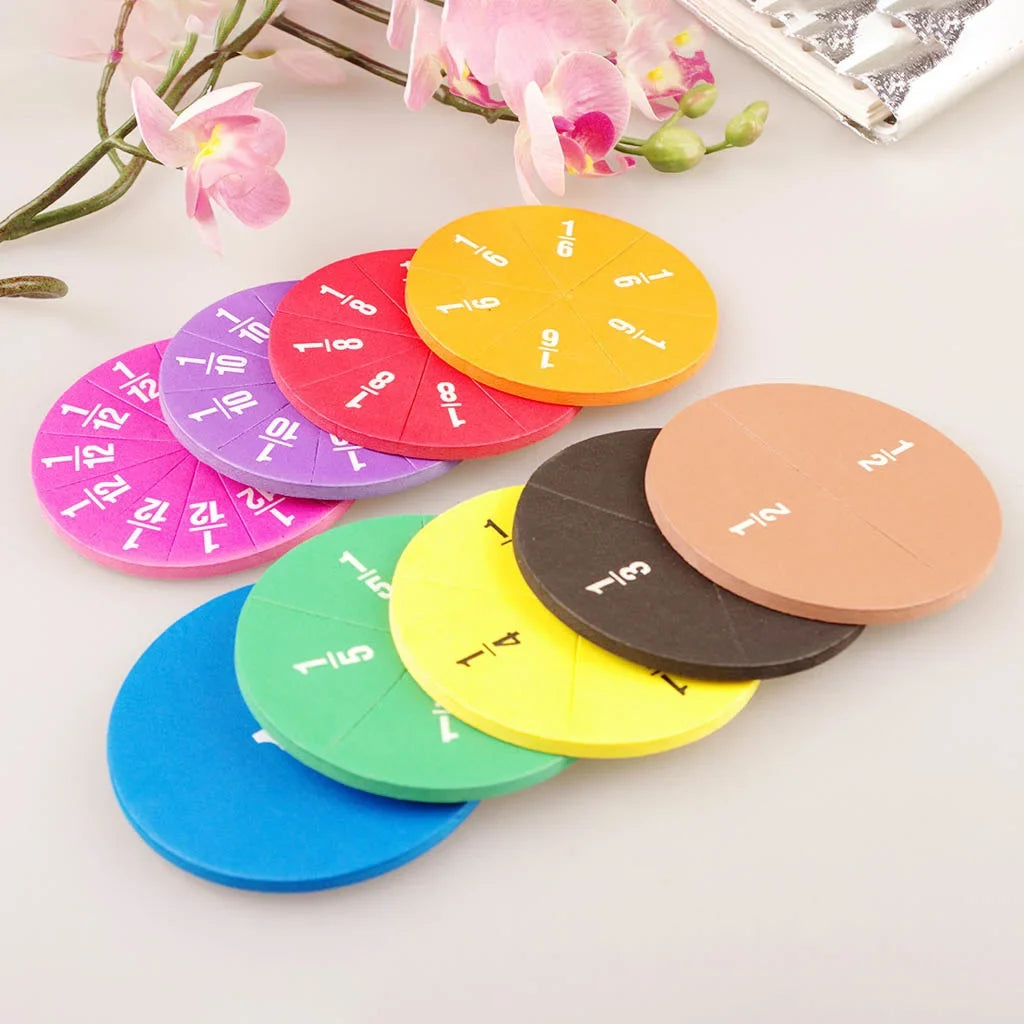 Colorful EVA Fraction Learning Set-3