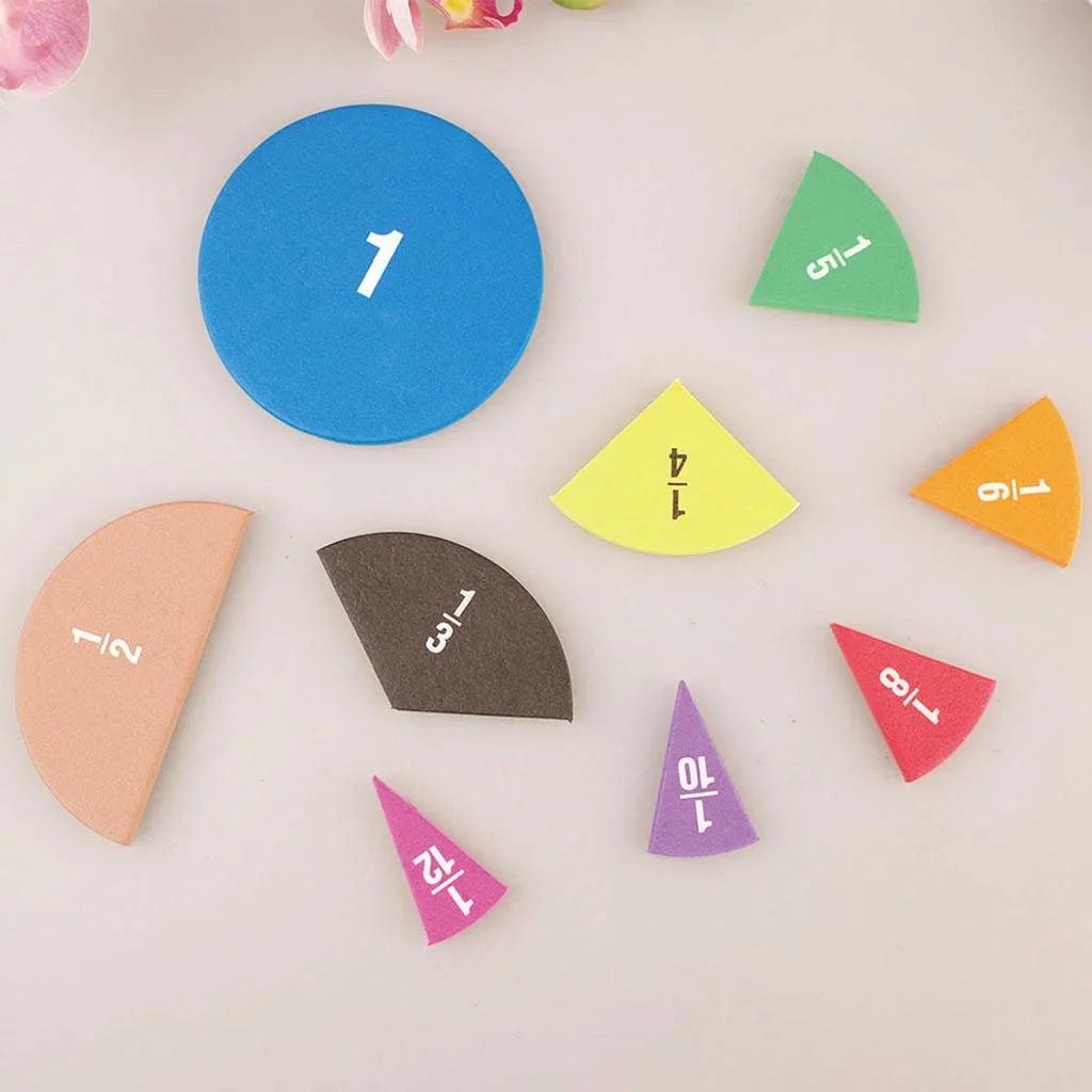 Colorful EVA Fraction Learning Set-4
