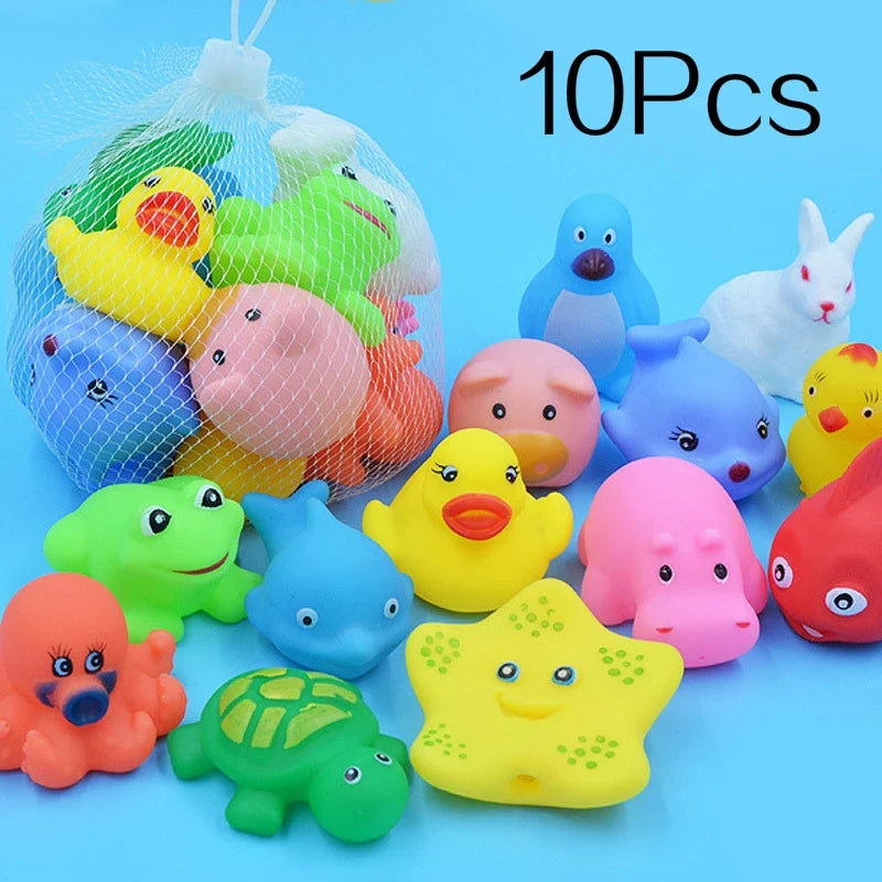 10pcs floating animal toys-0