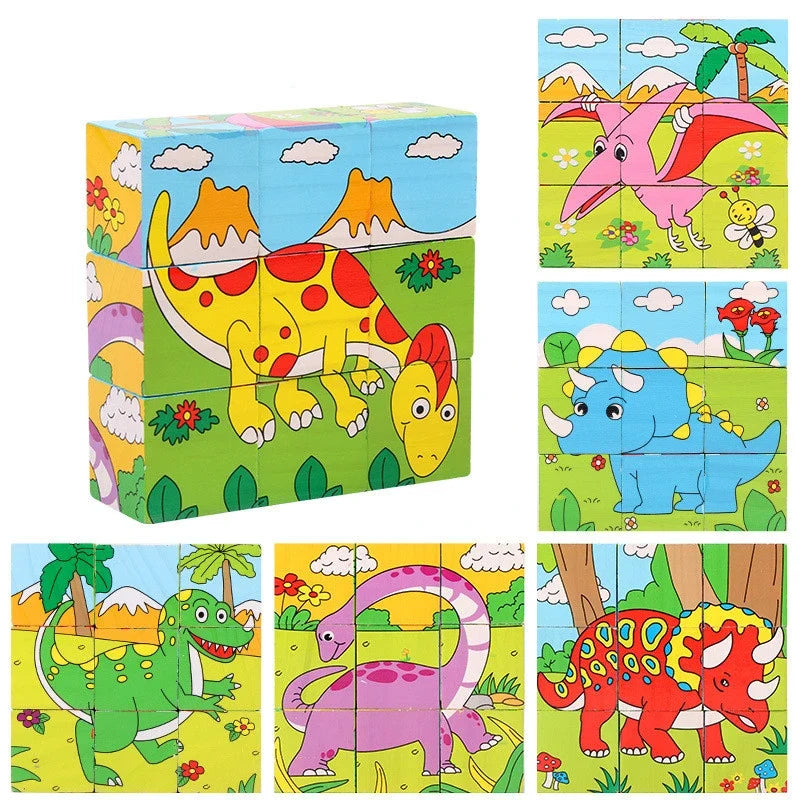 6 in 1 Puzzle Wooden Cubes-5