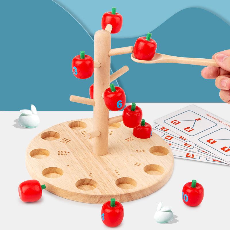 Interactive Wooden Math Tree: Fun Learning for Kids-4