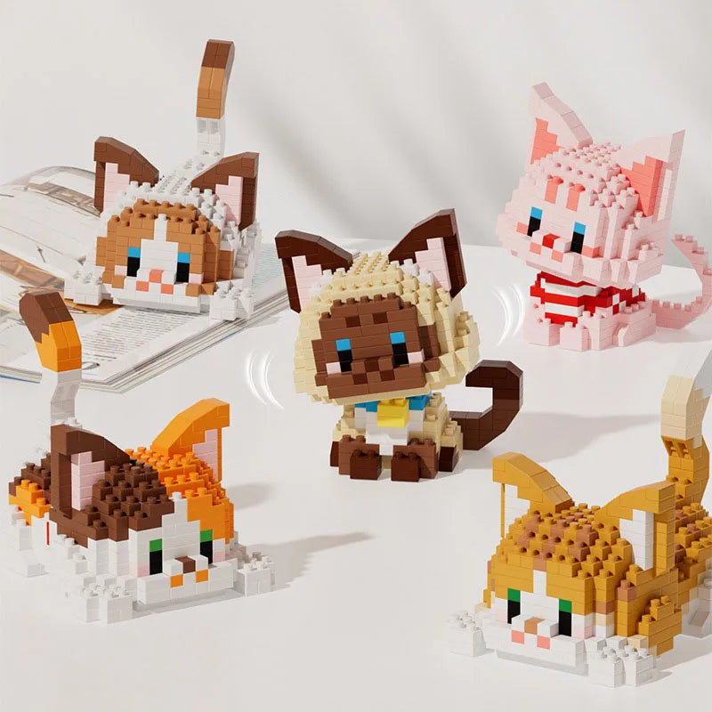 Cute Cats Building Block Toys