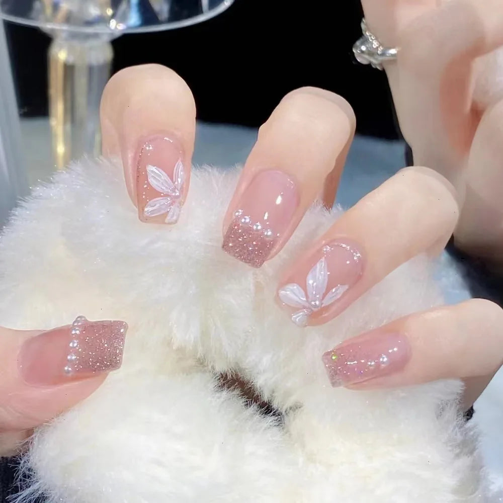 Medium Long Acrylic Fake Nails