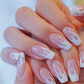 Medium-length Acrylic Almond Fake Nails