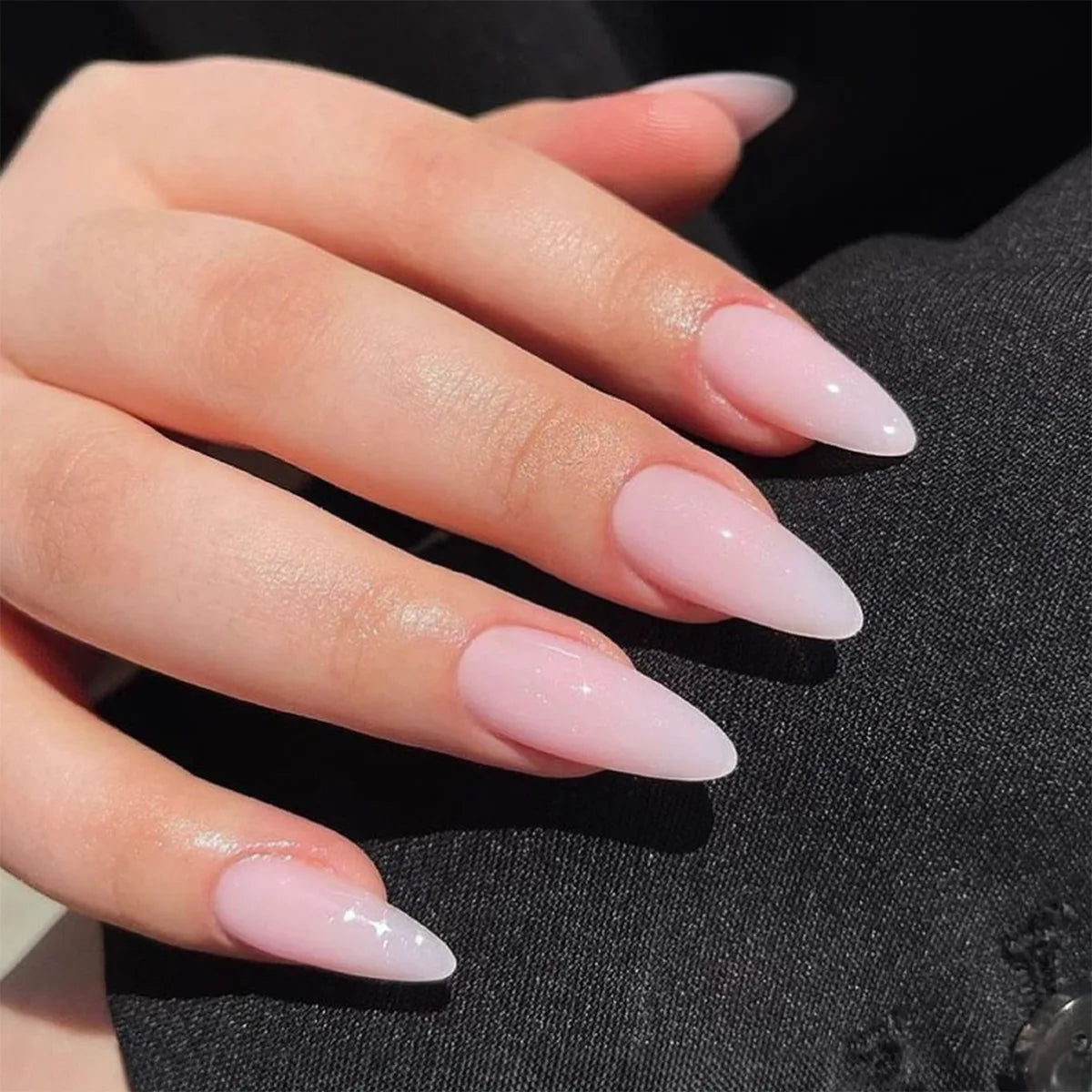 Medium-length Acrylic Almond Fake Nails