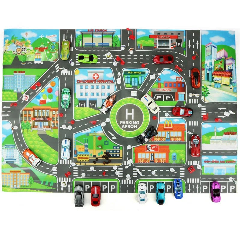 Children's Play Mat "Streets in the City"-3