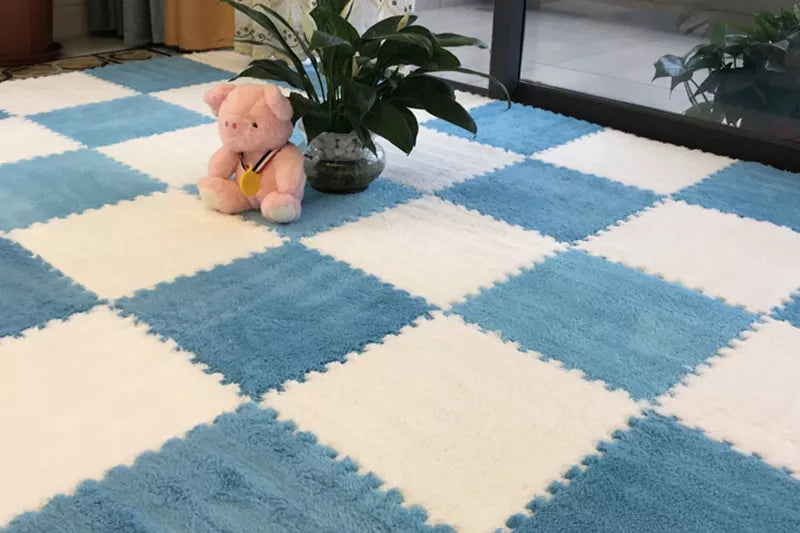 20 Pieces Set Modular Velvet Play Mat-2