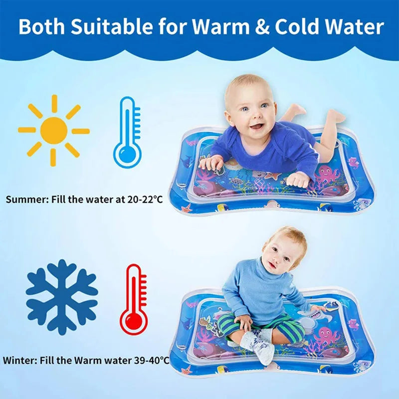 Inflatable play mat with water-4