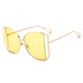 Confident Gold Oversized Sunglasses