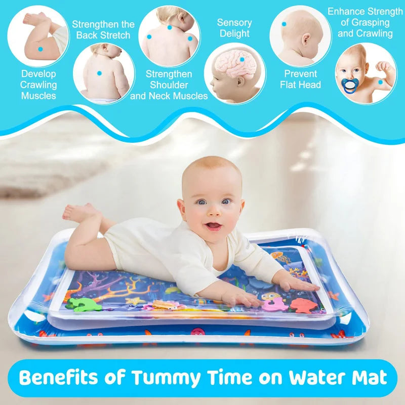 Inflatable play mat with water-2