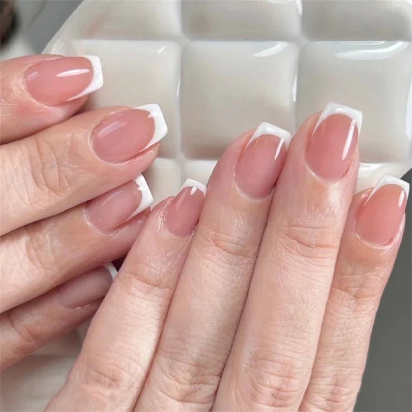 Wine Red Almond Fake Nails