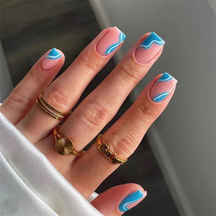 Wine Red Almond Fake Nails