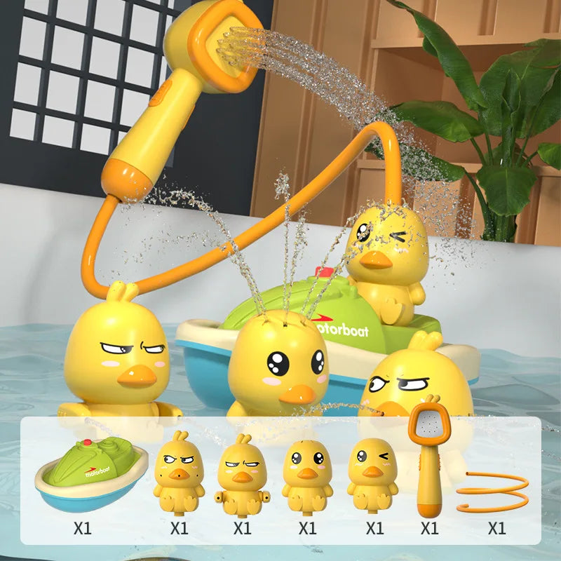 Bath Toy splashing ducks-5