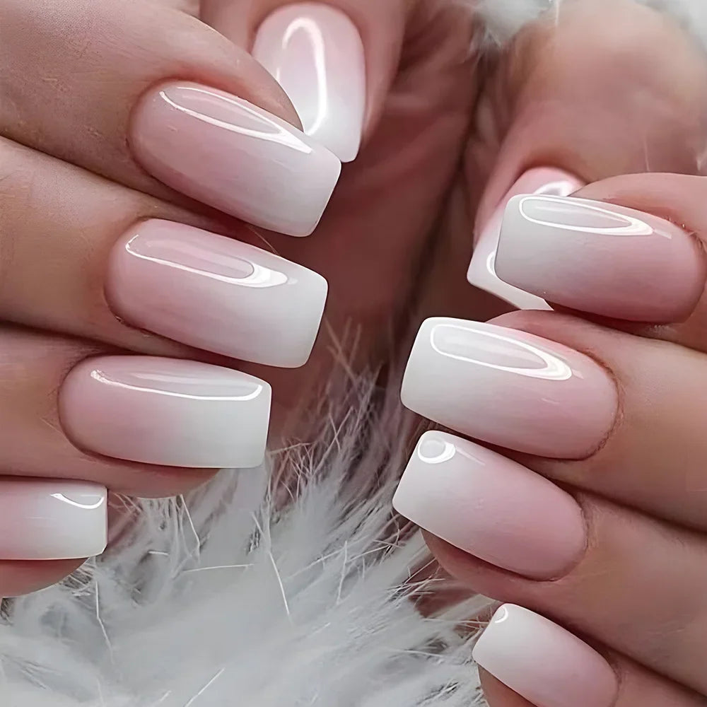 Wine Red Almond Fake Nails