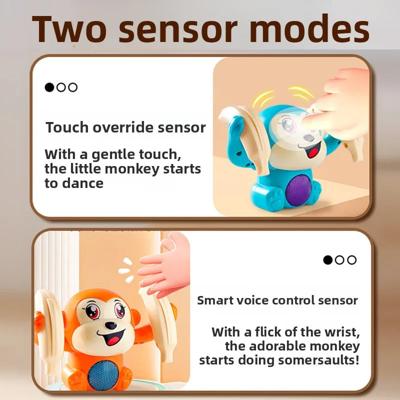 Rolling Monkey Musical Baby Toy-2