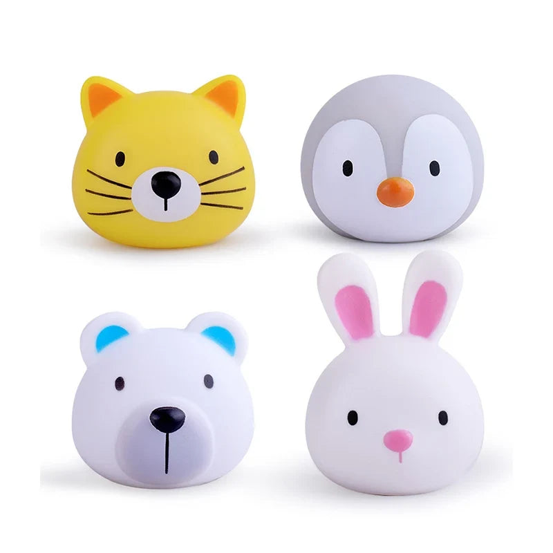 Bath Set toy with light fishing net and animals-16