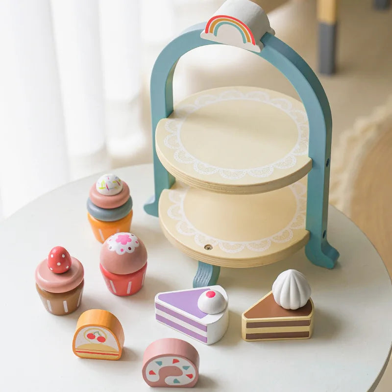 Wooden Toy Afternoon Tea Sweets-2