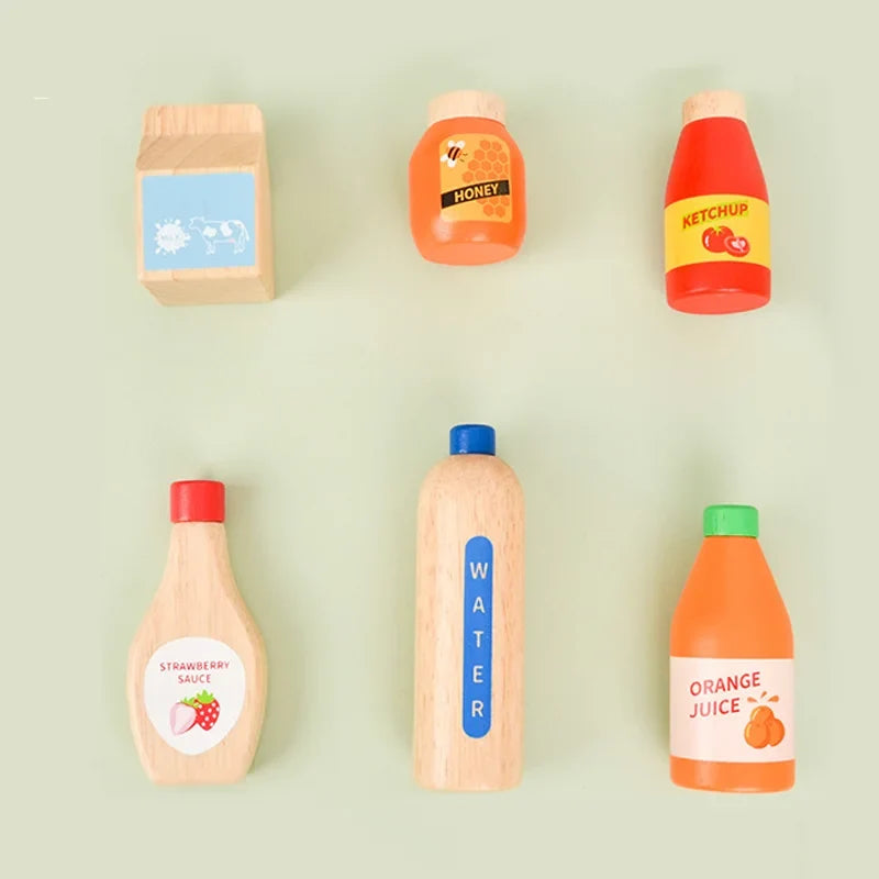 Wooden Toy Food and Beverage Set-5