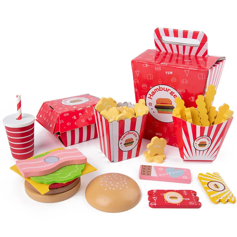 Burgers and Fries Toy Set-0