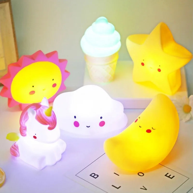 Cloud Ice Cream Moon Decorative Lights-0