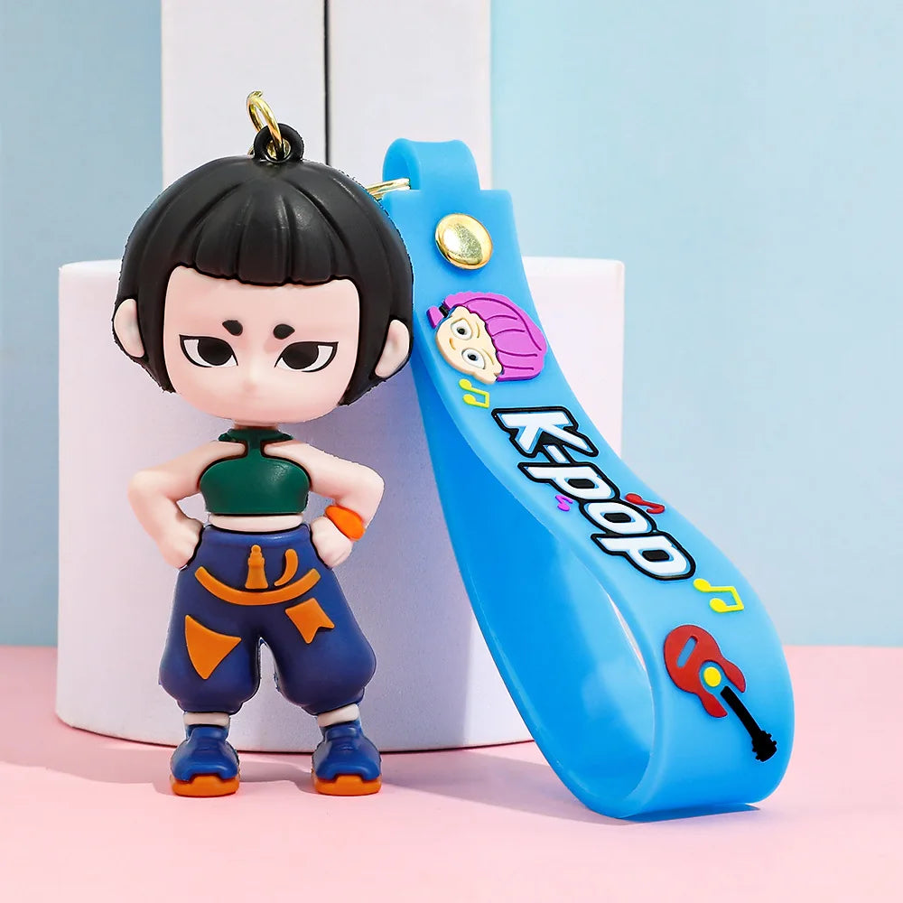 Trendy KPop Figure Keychain – Collectible Piece-17