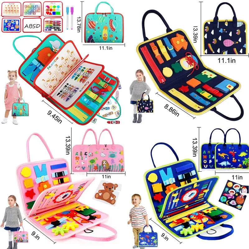 Busy Board Montessori for Toddlers Educational Toy-2