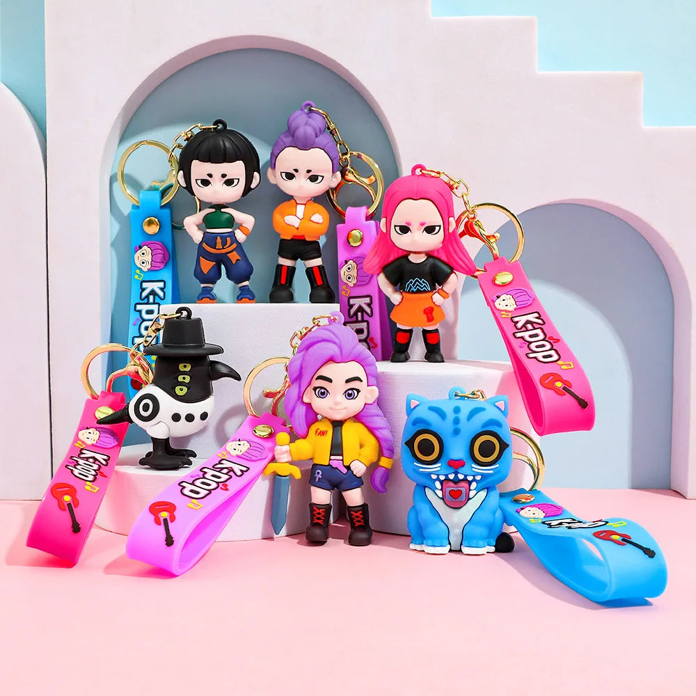 Trendy KPop Figure Keychain – Collectible Piece-1