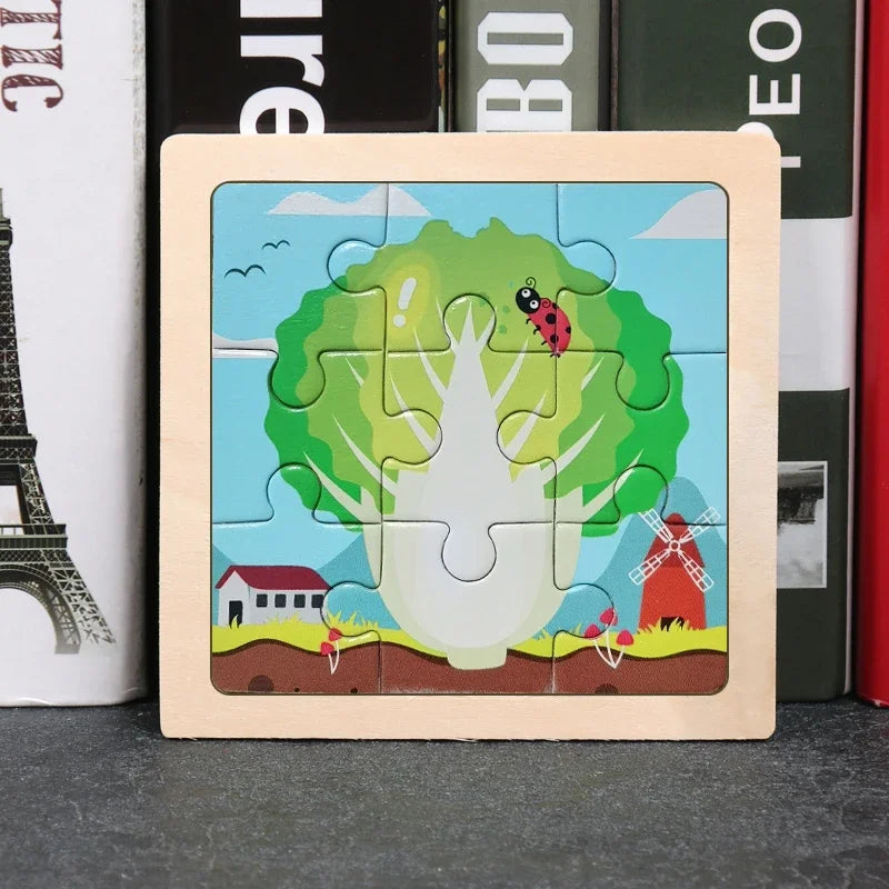 9pcs wooden toy jigsaw-25