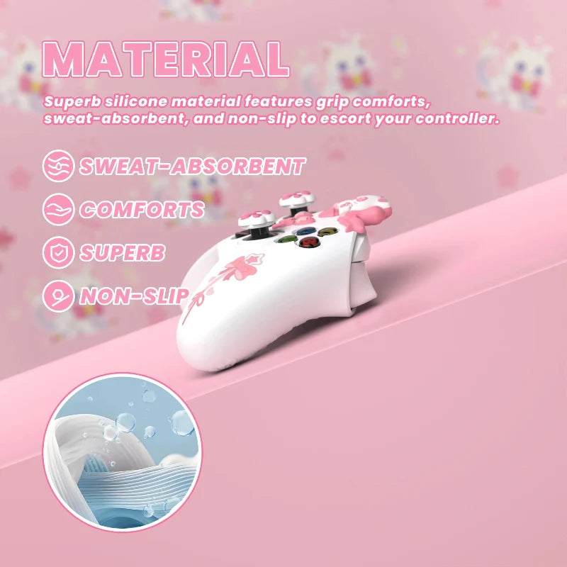 PlayVital Kawaii Cat Xbox Controller Cover