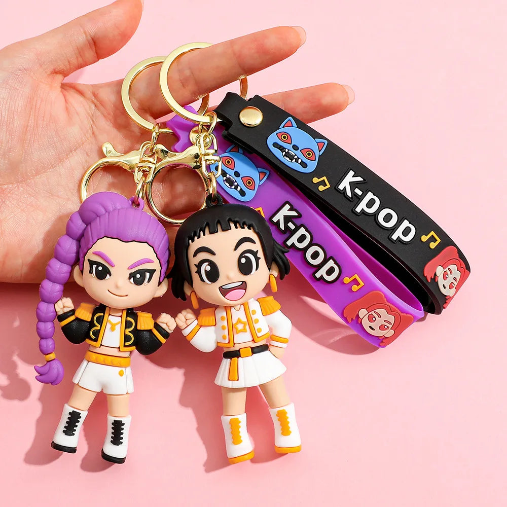 Trendy KPop Figure Keychain – Collectible Piece-0