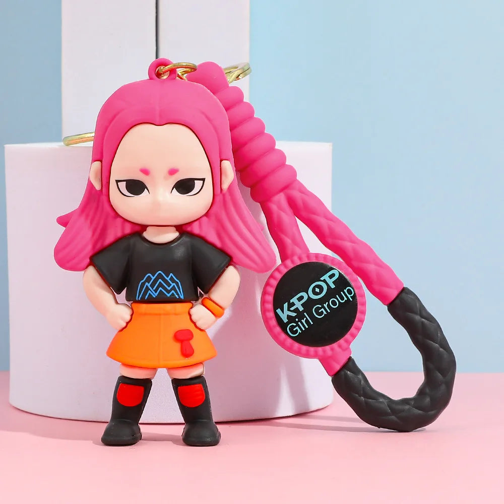 Trendy KPop Figure Keychain – Collectible Piece-6
