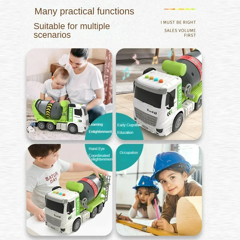 Electric Concrete Mixer Toy with Balls-3