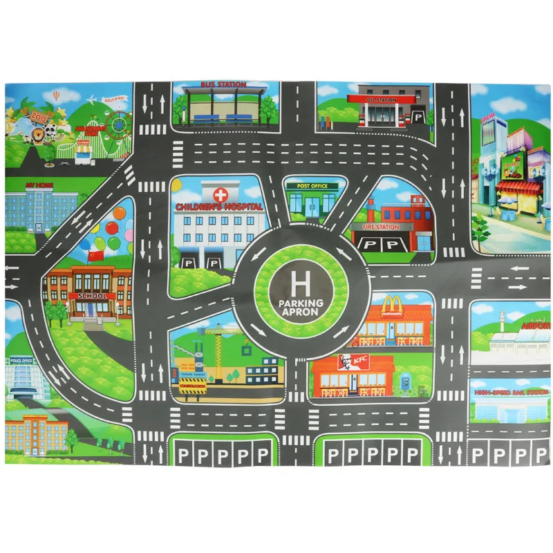 Children's Play Mat "Streets in the City"-5