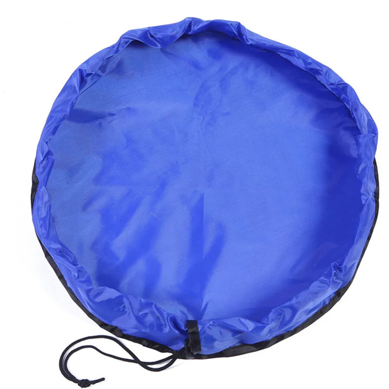 Blue Toy Storage Bag & Play Mat 50cm Portable Toys Organizer-0