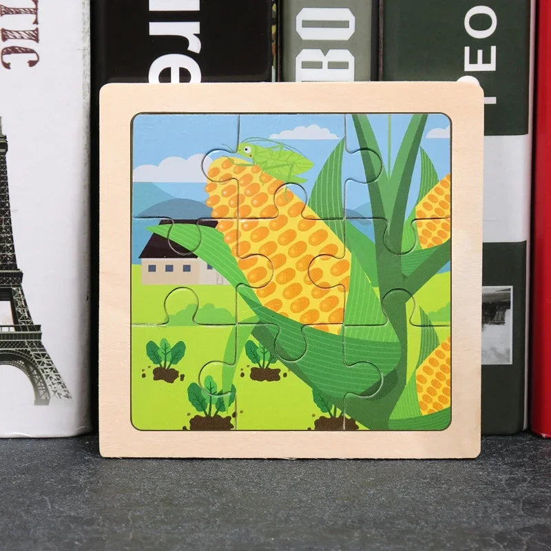 9pcs wooden toy jigsaw-35