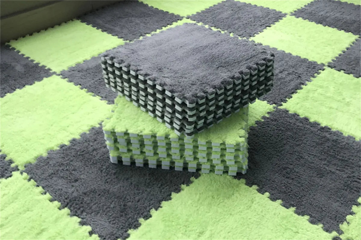 20 Pieces Set Modular Velvet Play Mat-7