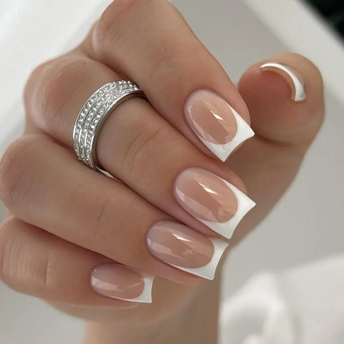 Wine Red Almond Fake Nails