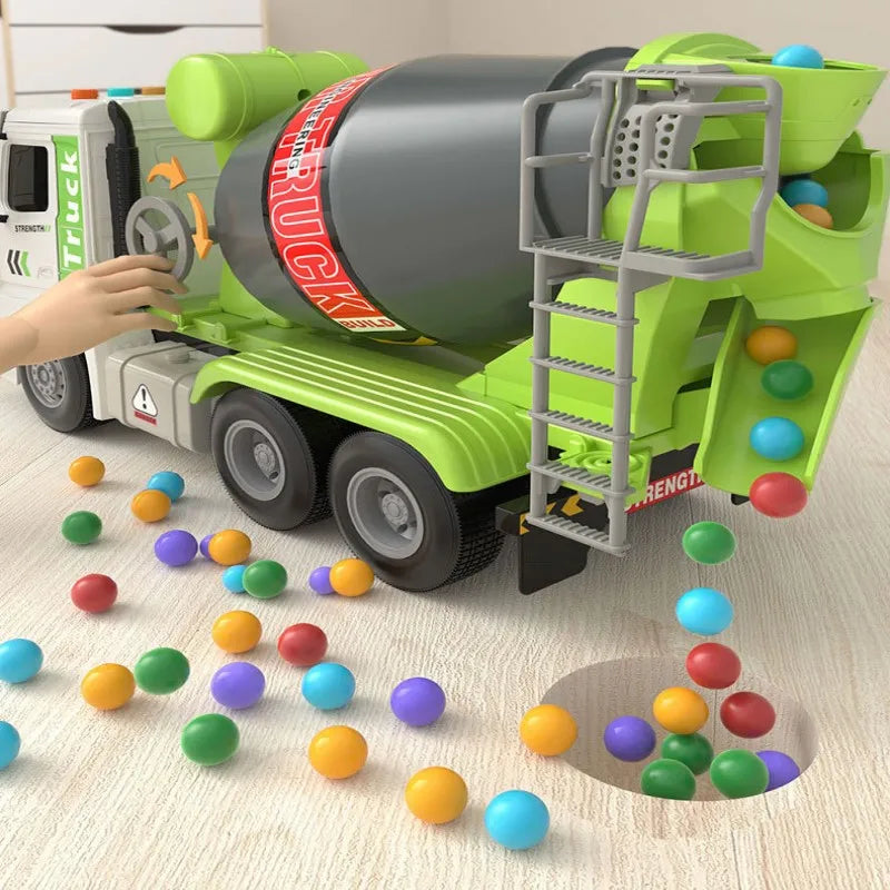 Electric Concrete Mixer Toy with Balls-2