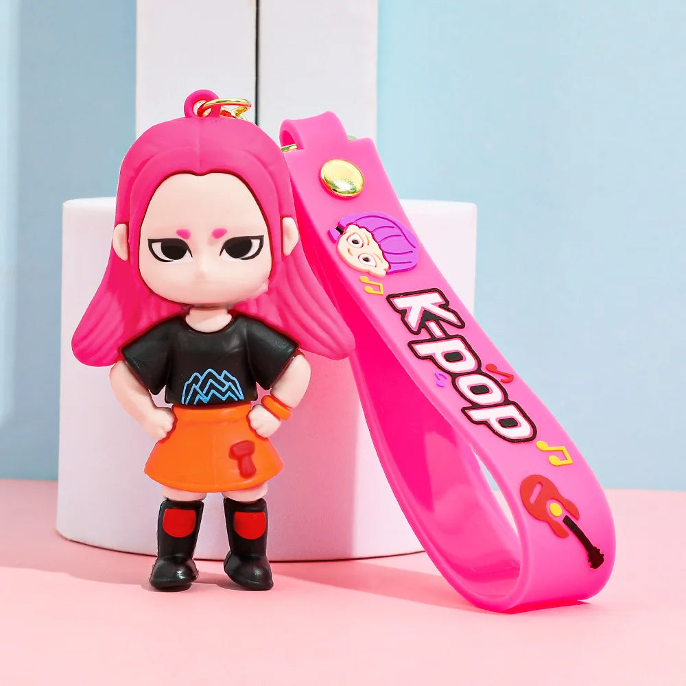 Trendy KPop Figure Keychain – Collectible Piece-18
